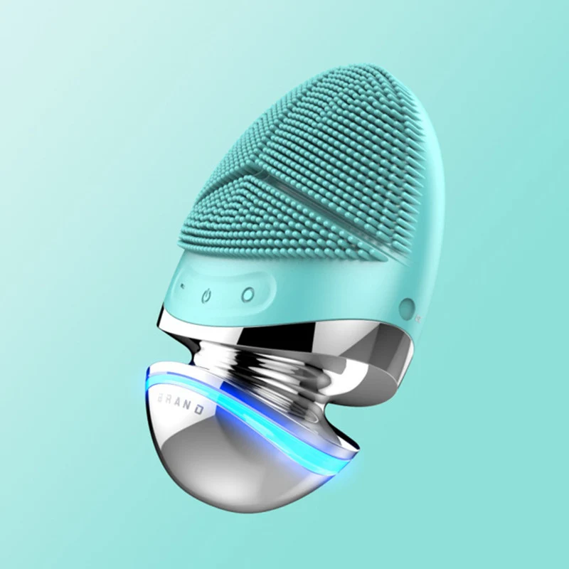 

1 Cleansing Amazon Hot Seller Usb Waterproof Facial Cleanser Thermal Silicone Pink Face Clean Brush