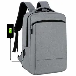 OEM Wholesale Polyester USB Charger Backpack Anti 