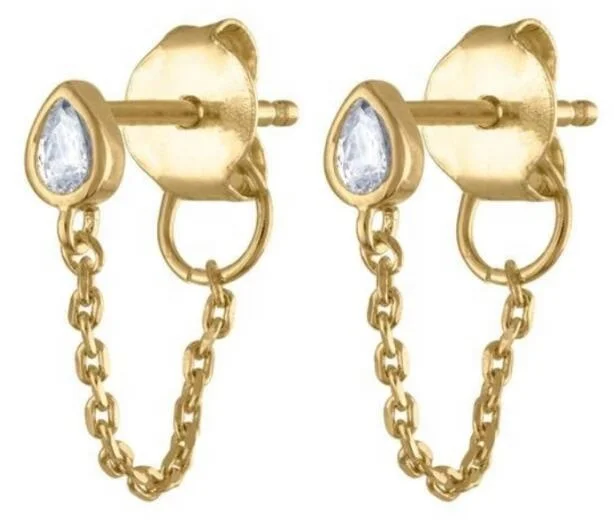 

Peishang Jewelry Stock S925 Sterling Silver Crystal Cz Wire Earrings
