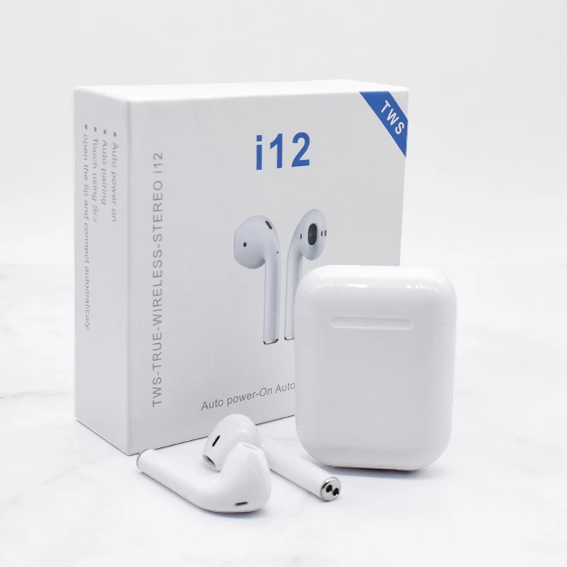 

Hot Sale I12 Earphone Hands Free touch Control i12 wireless tws earbuds