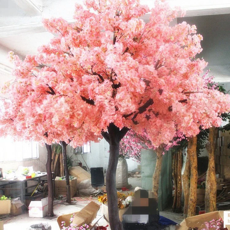 New Design 3m Pink Large Outdoor Wedding Cherry Blossom Artificial