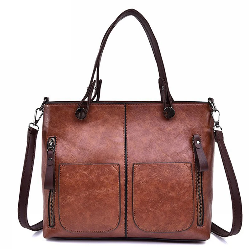 

Ladies PU Vegan Leather with Two Front Pocket Messenger Crossbody Bags for Women 2019