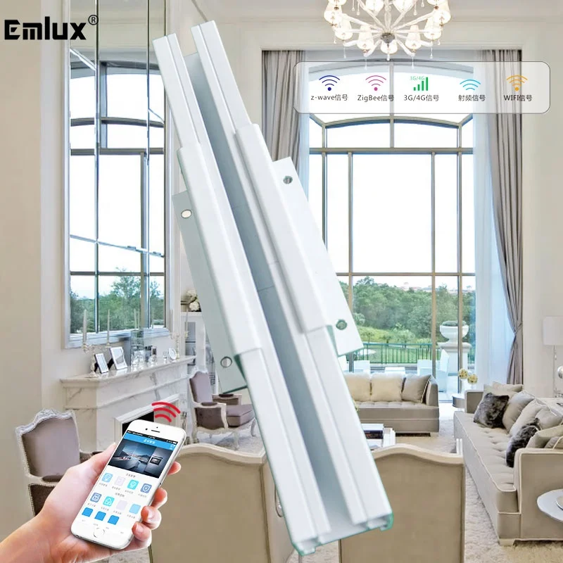 

High quality home hotel design motorized Yushun intelligent smart system blackout automatic curtain motor