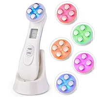 

Face Lifting Machine 5 in 1 R-F Skin Tightening Machine EMS Massager for Wrinkle Remover Anti-aging Colors Light Beauty Device