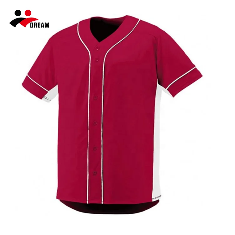 Wholesale Cheap Blank Plain Baseball Jerseys Custom Made Breathable Baseball Jersey ...