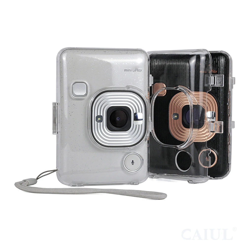 

Caiul Clear Protective Case With Hand Strap For Fujifilm Instax Mini Liplay Camera