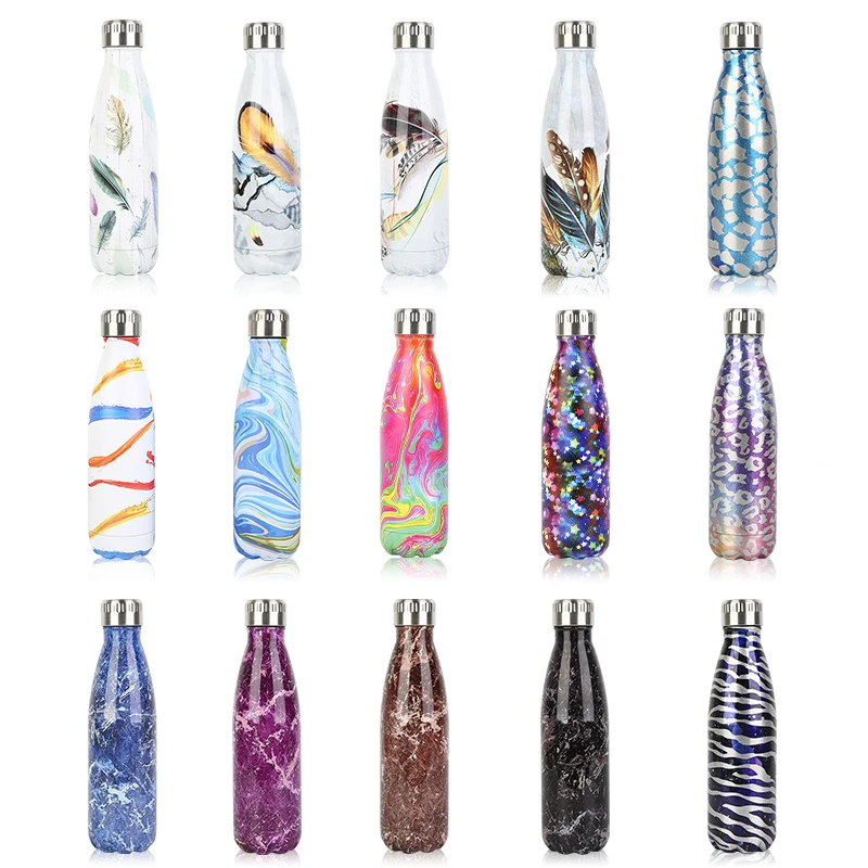 TY coke bottle 500ml vacuum flask double wall stainless steel thermo vacuum flask 17oz sports water bottle vaccum cup