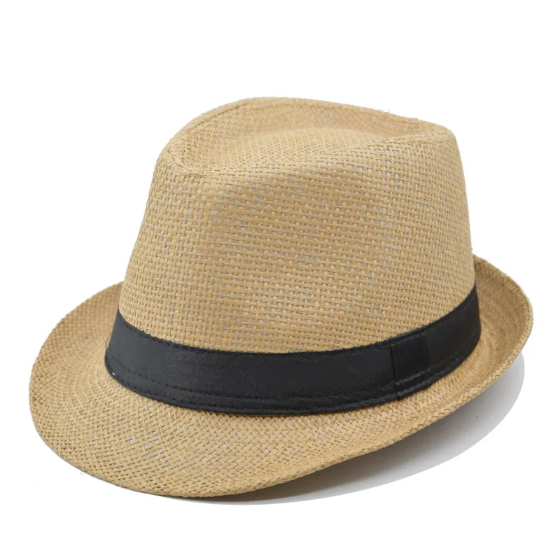 

Wholesale Outdoor Women Men Unisex Spring Summer Breathable Sun Straw Braid Floppy Fedora Beach Panama Cap Straw Hats