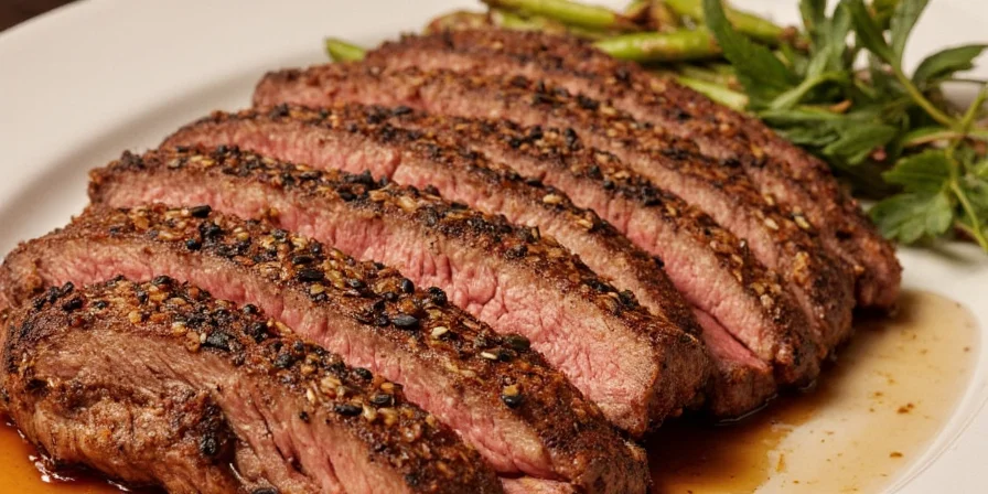 Overcooked and under-seasoned sesame crust