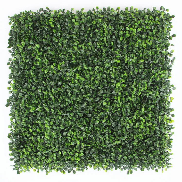 

Indoor Outdoor Decor Artificial Boxwood Hedge Boxwood Panel Plastic Greenery Grass Wall, Green