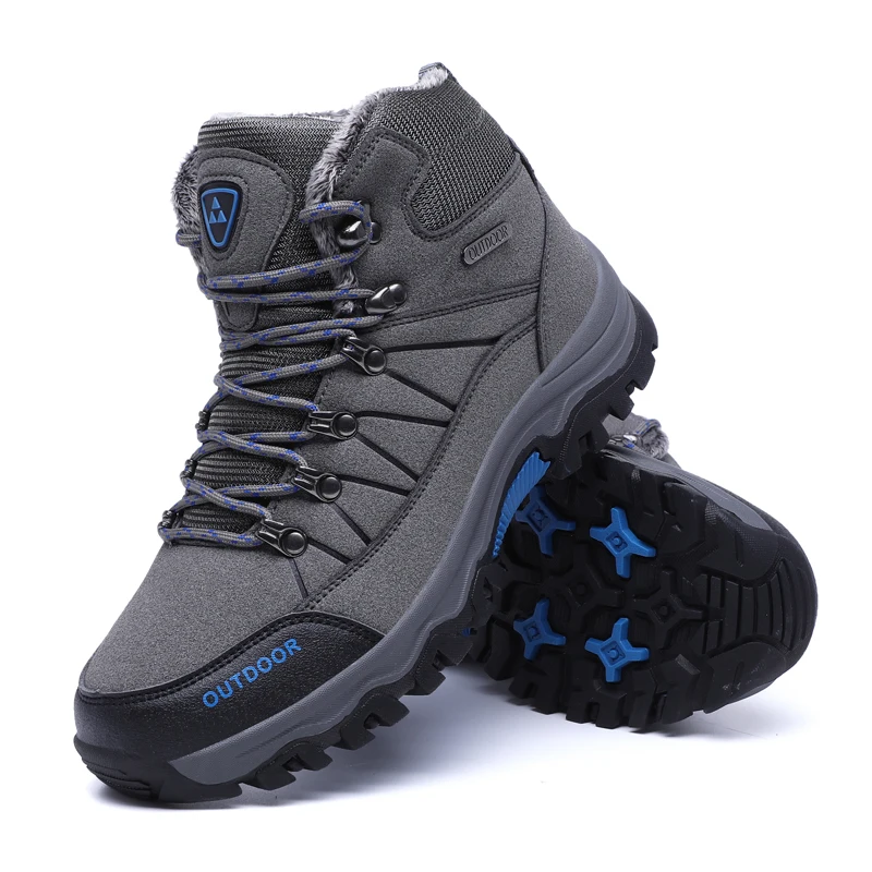 

Original Men Warm Lace Up Fat Winter Adult Snow Boots GOOD price men hiking shoes for winter 2021 hot selling warm boots