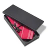 Custom logo gift paper necktie men bow tie ribbon packaging box with lid