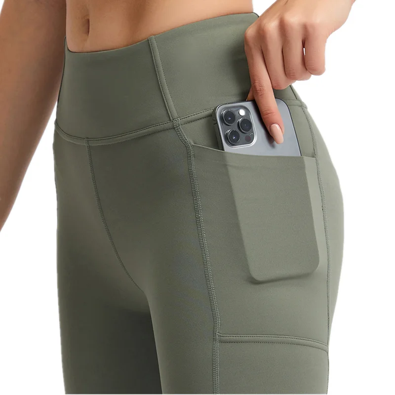 

Xsunwing Custom Workout casual sports trousers with Pocket female fitness Yoga pants athletic active women tiktok short leggings