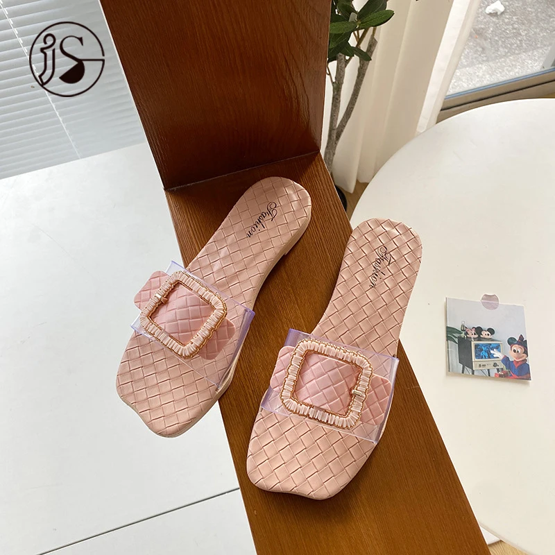 

2021 fashion dazzling slides women anti slip soft summer slippers new design casual women slippers, Picture