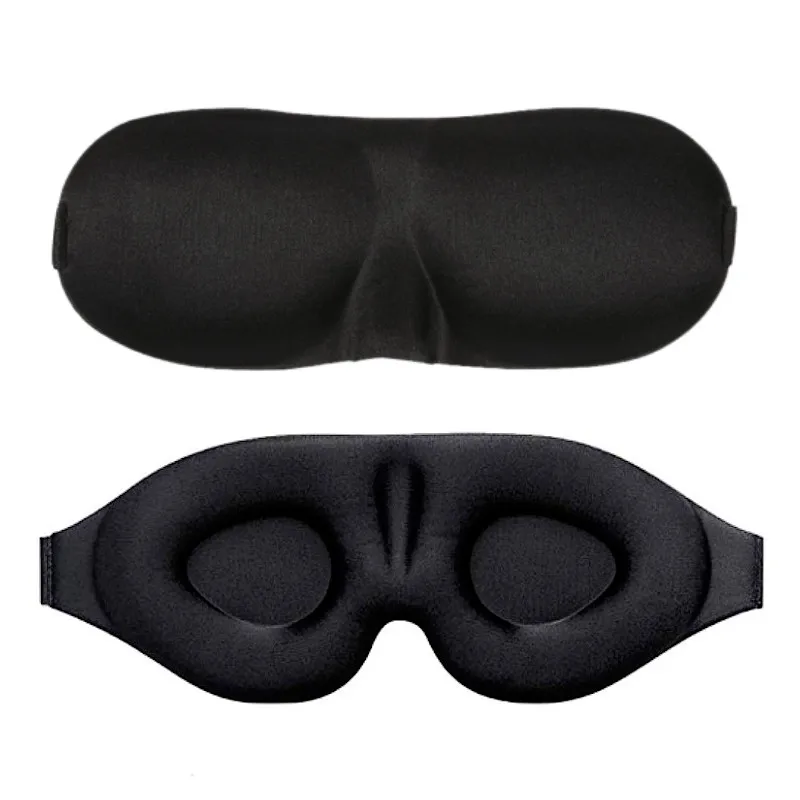 

3D Eye Mask Travel Soft Sponge Padded Sleeping Natural Cover Blindfold Sleep Aid Soft Portable Travel Eyepatch