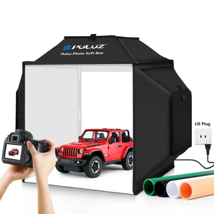 

2022 New PULUZ 40cm Photo Studio Box Shooting Tent Soft Box Photography Lighting Kit with 4 Colors Photography Light Box