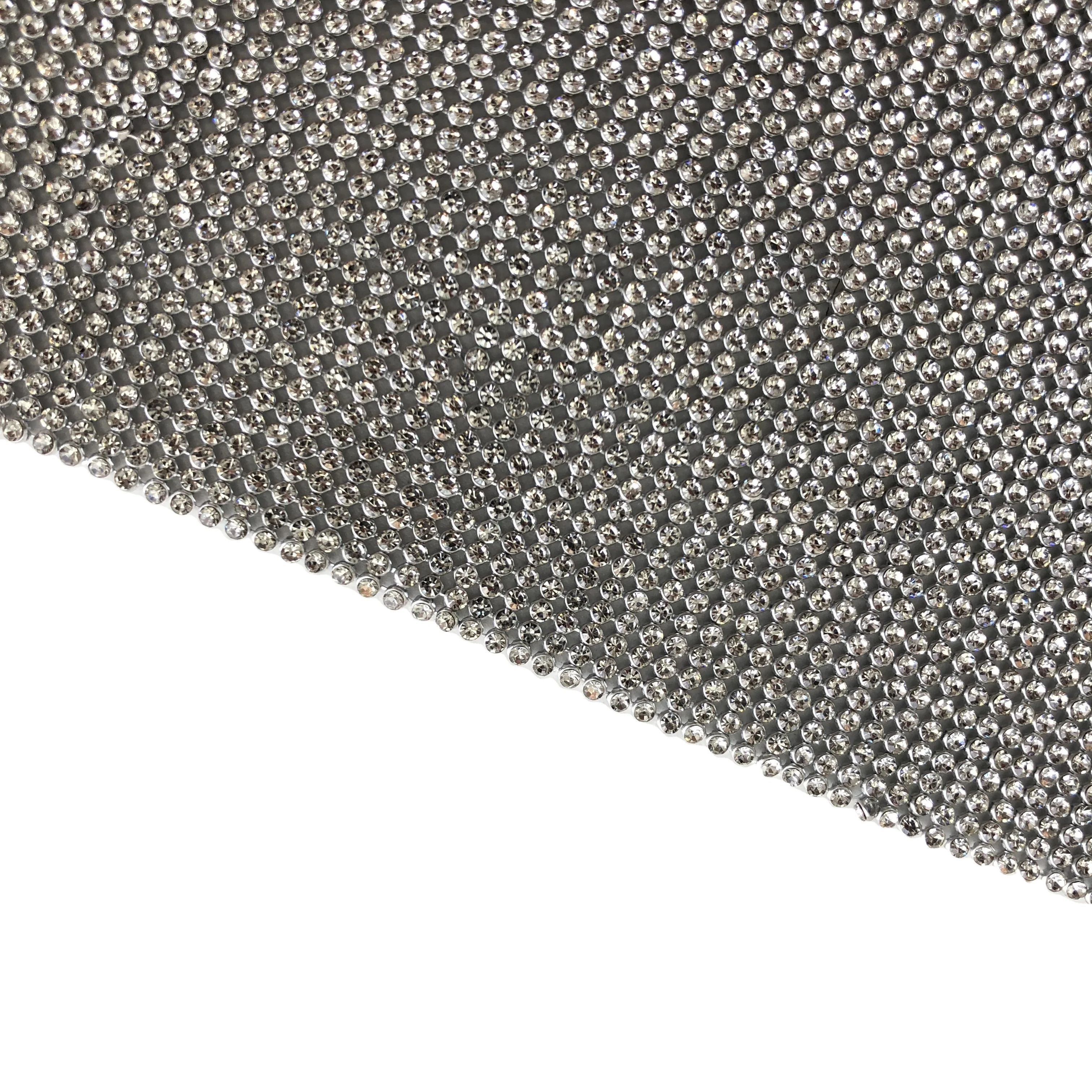 

2mm Wholesale Silver Aluminum Sequin Mesh Fabric Cloth 35cm*115cm/sheet