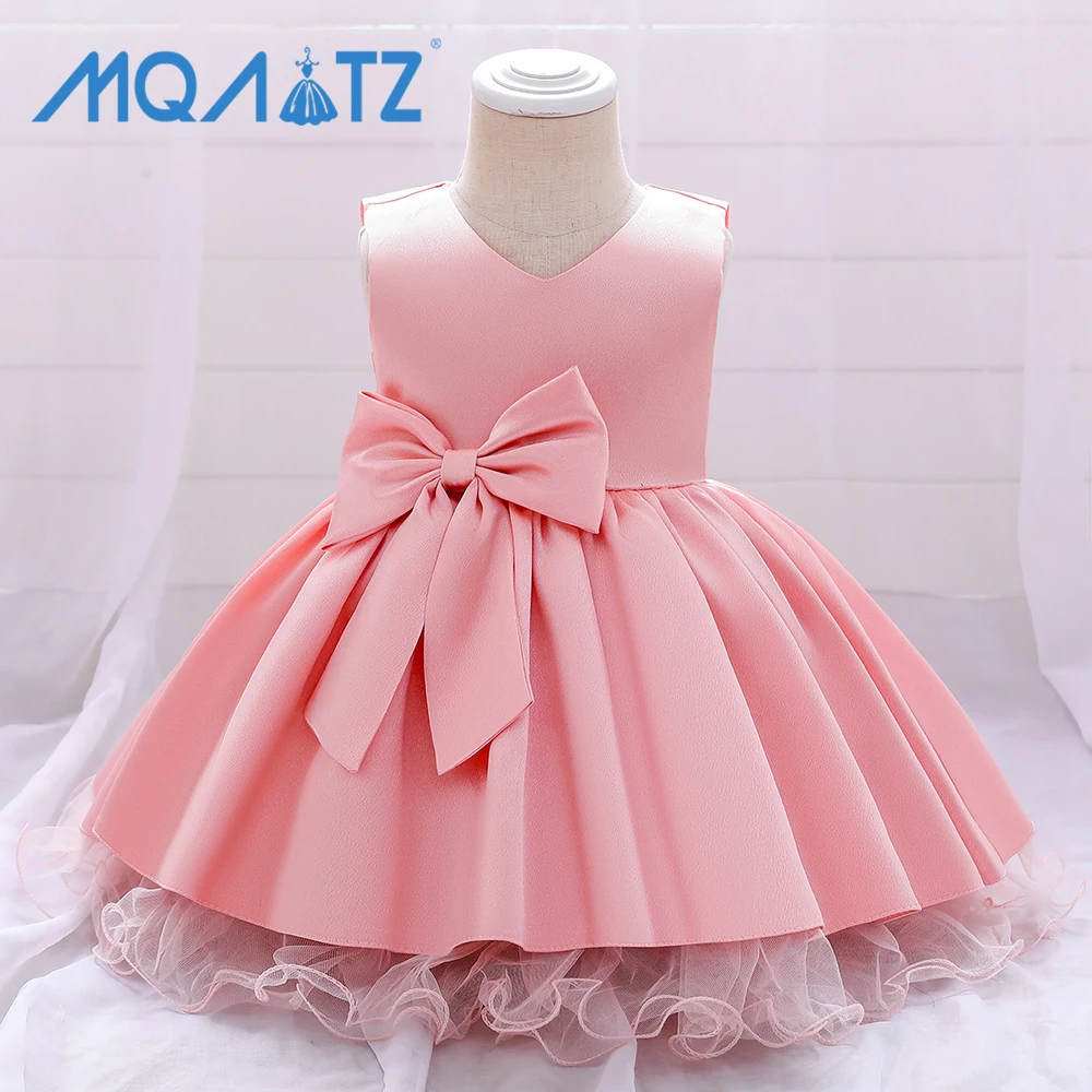 

MQATZ Summer Children Birthday Party Western Frock Design High Quality Baby Wedding Princess Wear Lovely Baby Girl Tutu Dress