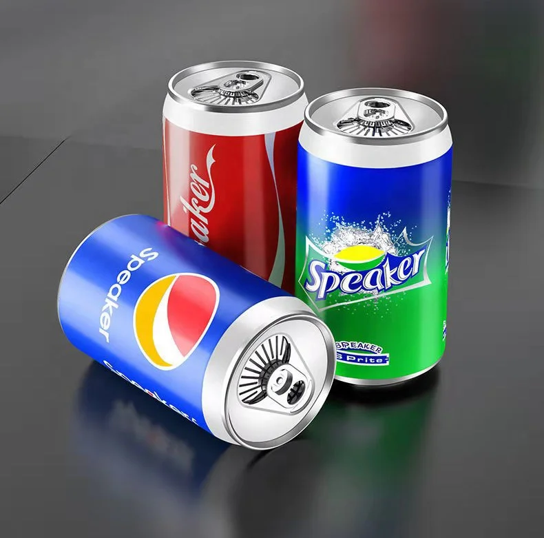 

Hot sale holiday promotion gift beer tin can shaped portable audio USB aux in radio earphone computer mini speaker bluetooths