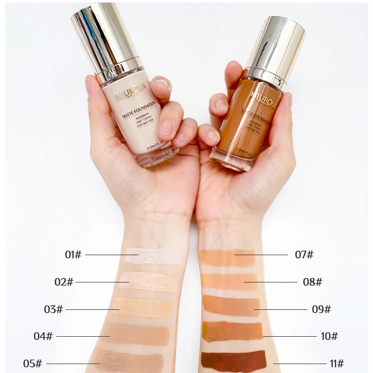 

Factory Hot Sale Whitening Foundation Cream Makeup Moisture Isolation Powder, 10 colors