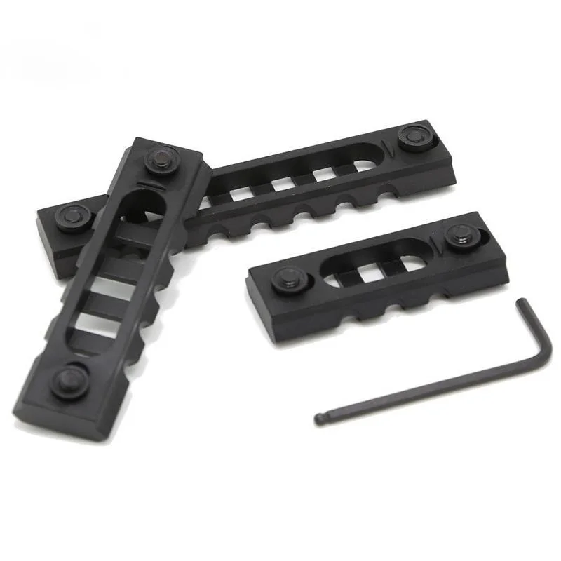 

Fyzlcion Super Lightweight keymod Picatinny Rail Section for Keymod Handguard Mount Rail 3-slot,5-slot,7-slot, Matte black