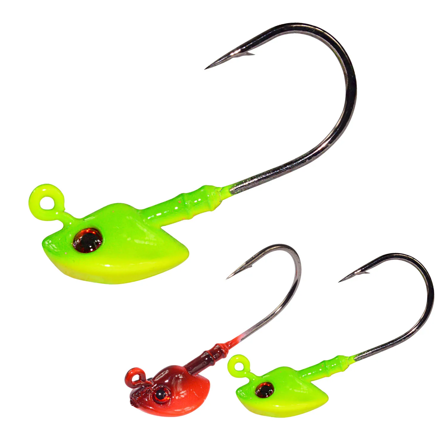 

Fishing lead head hook 7g/10g jig heads saltwater jigging hamecon fishing hooks fishhook for soft lure, 2 color