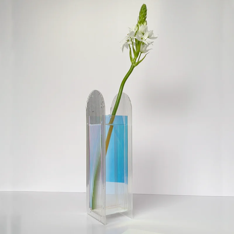 

Gorgeous Designs Colorful Acrylic Tabletop Tall Flower Vase