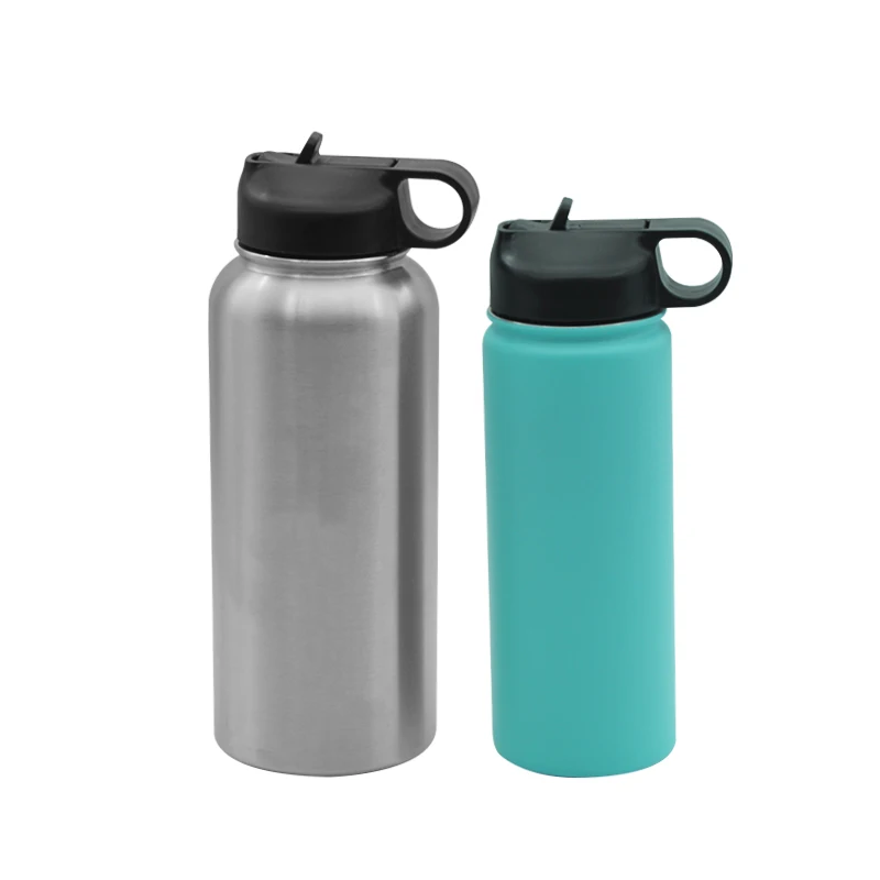 

Mikenda LOGO custom double wall water bottle stainless steel 304 vacuum flask with big open mouth