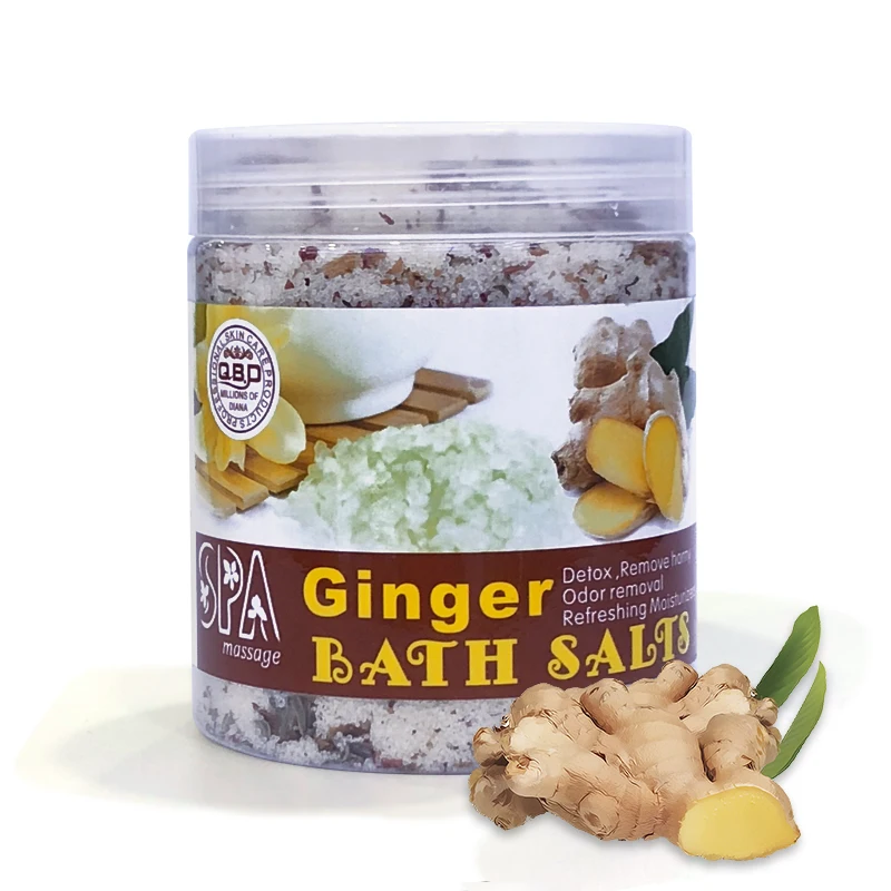 

Ginger herbal bath salt body shower SPA natural bath salt dead sea, Yellow