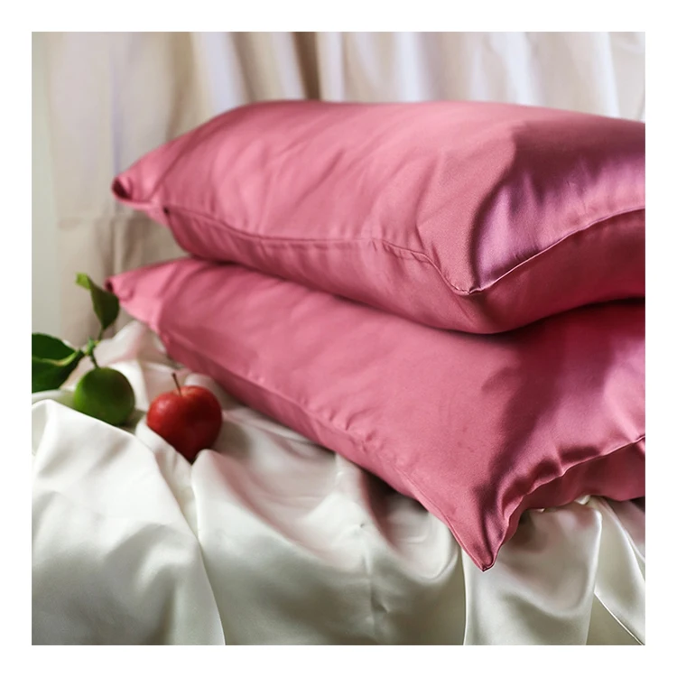

Wholesale silk pillow case custom logo 16 19 22 30 momme silk pillowcase 100% 6A mulberry silk pillowcase set