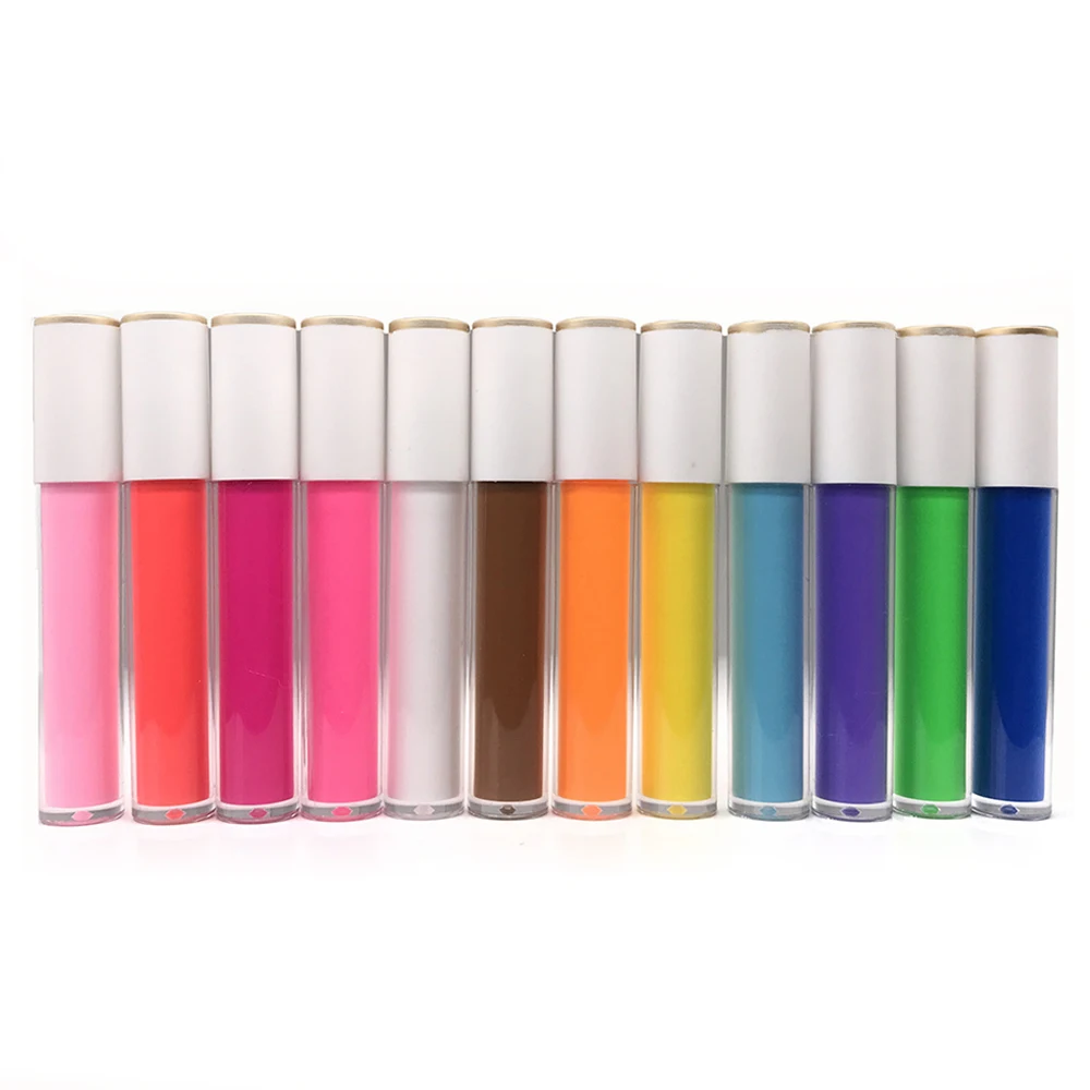 

12 Colors Fluorescent Liquid Eyeliner Private Label Waterproof Colourful Eyeliner Makeup Low Moq No Brand Make Your Own Brand
