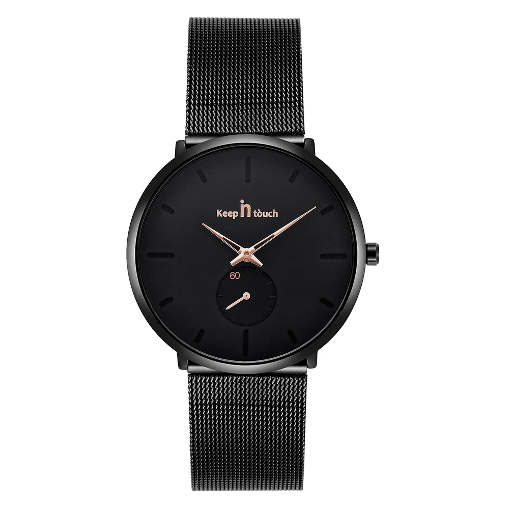 Fashion men watch minimalist dial hot sale quartz wristwatch