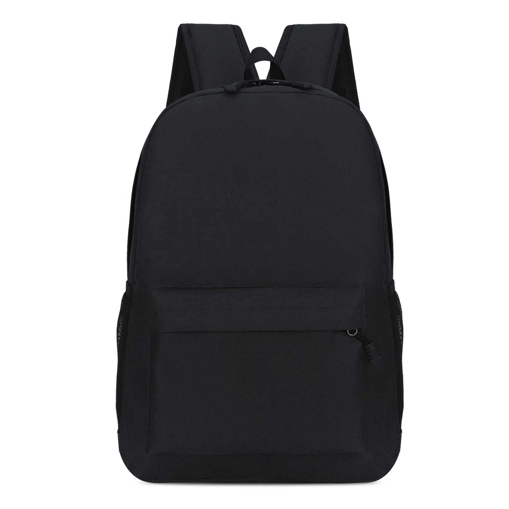 

2020 new school student supply waterproof black school book bag backpack, Pantone