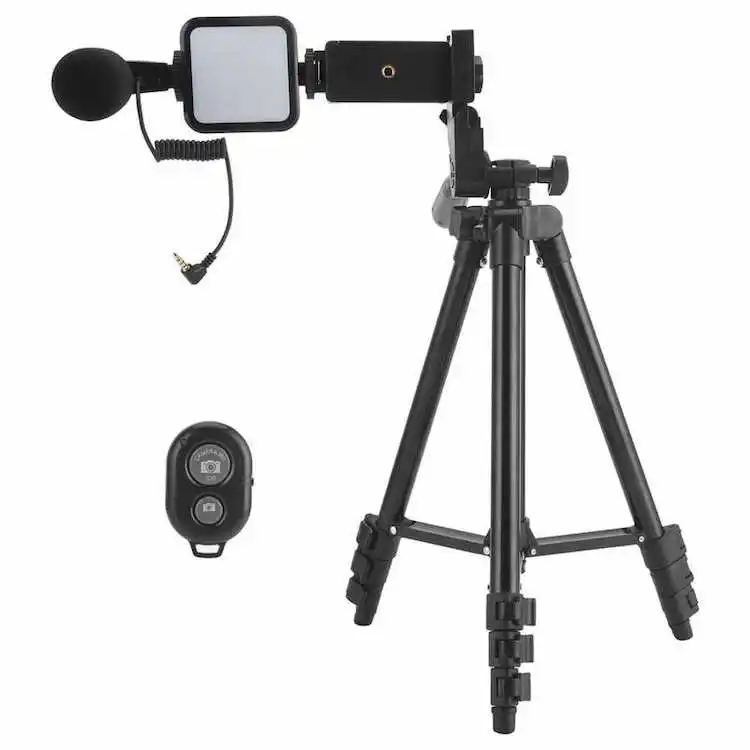 

KIT-05LM Studio Photography Suit Vlog Shooting Microphone LED Fill Light Tripod Video Lighting Equipment LED for Live Streaming