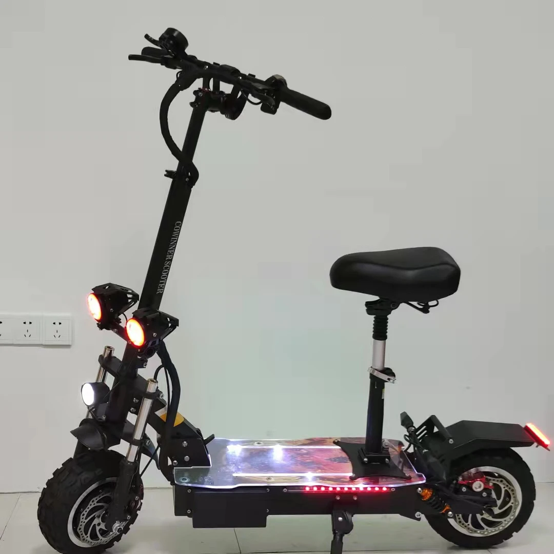 

Eu Warehouse electric scooter 11 inch wheel 5600W Folding Dual Motor Electric Scooter Adult fast shipping