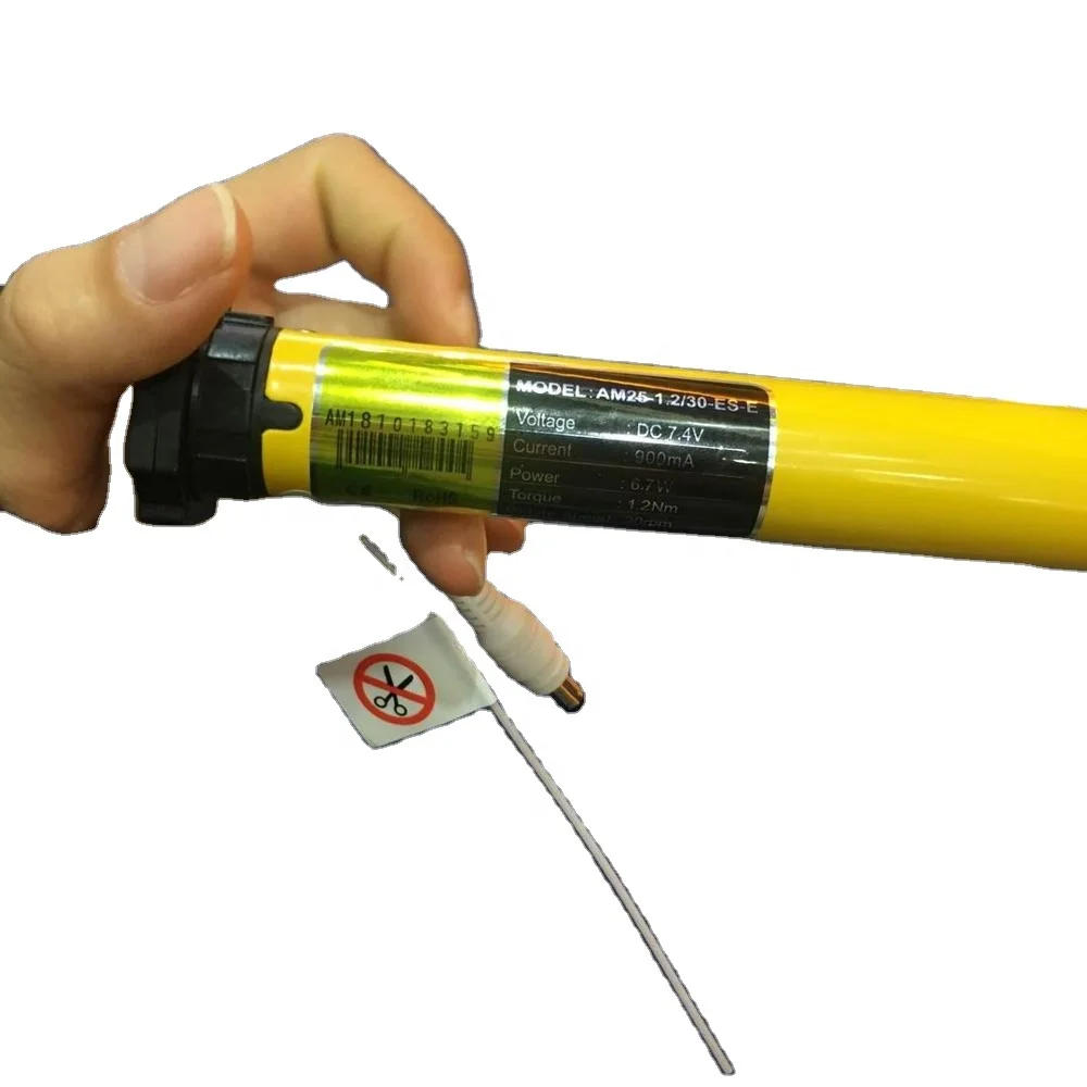 

solar Panel Rechargeable lithium battery tubular motor for roller blind