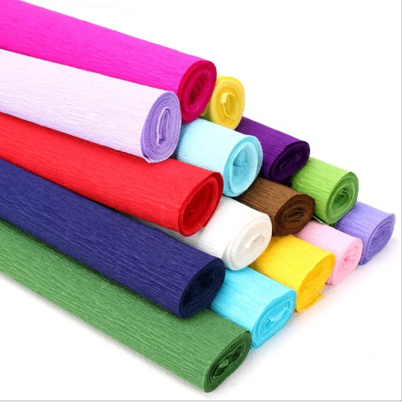 
Wholesale 60gsm thick double sided color florist packaging tissue wrapping crepe paper for flower making  (62139074497)