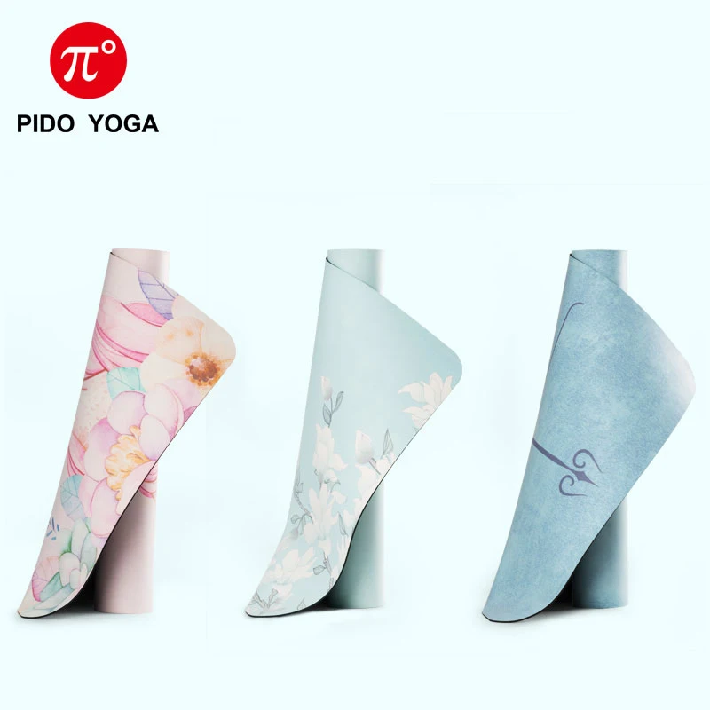 

PIDO eco friendly custom printing PU natural rubber yoga mat, Fullcolor
