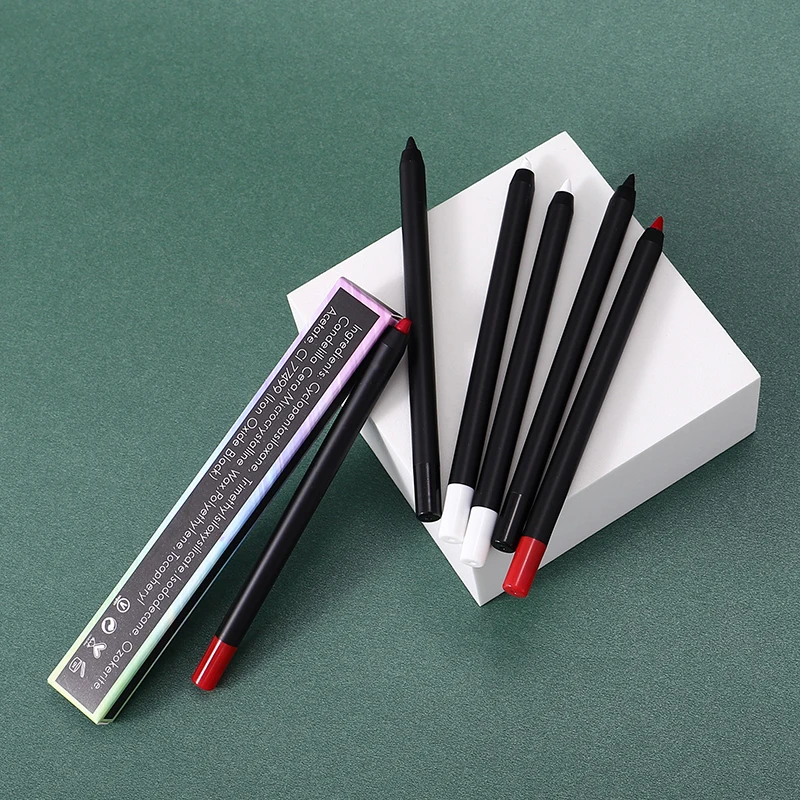 

Low MOQ Black Green White Color Vegan Matte Creamy Eyeliner Gel Pencil