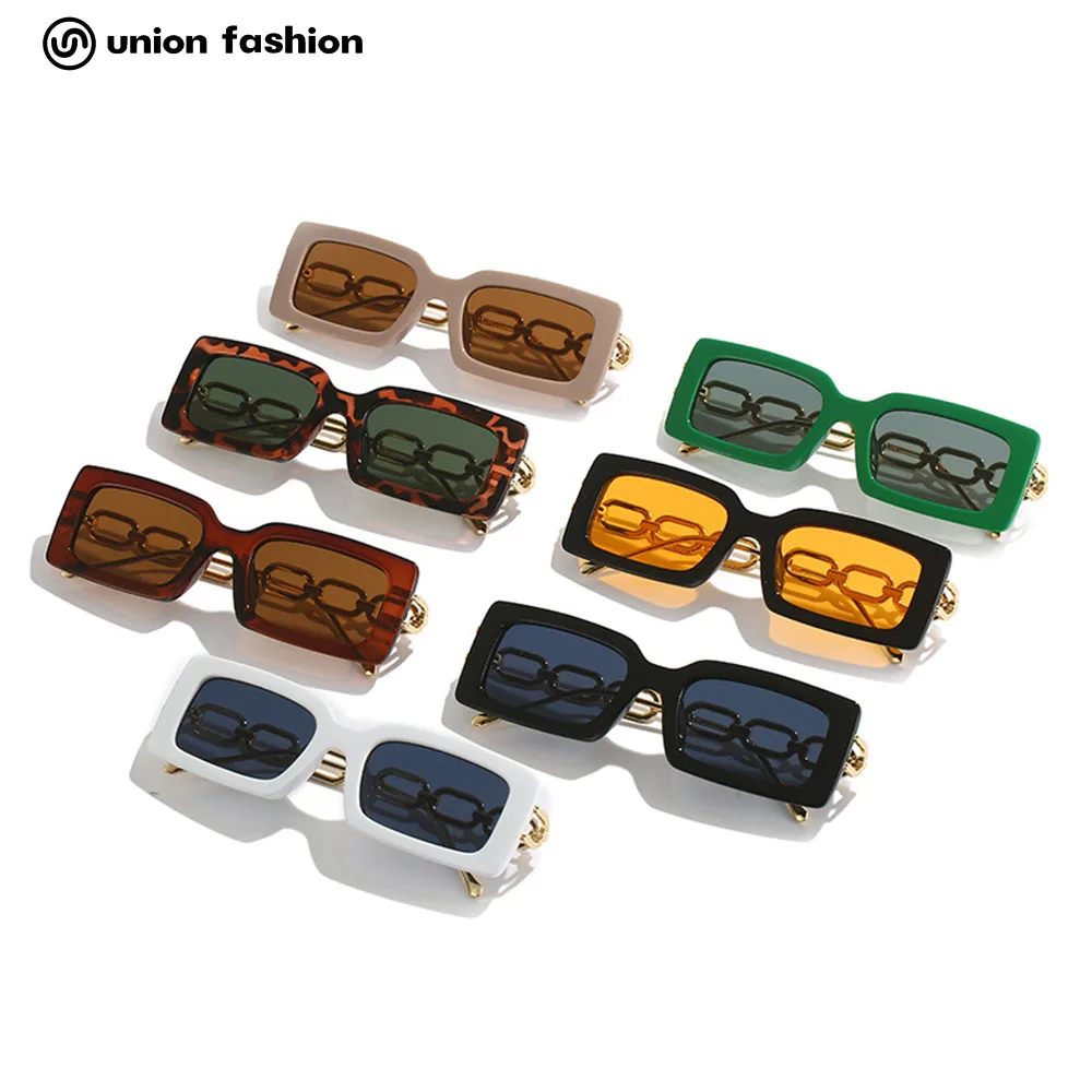 

2022 Simple Chain Personality New Fashion Small Square Frame Sunglasses Women Men