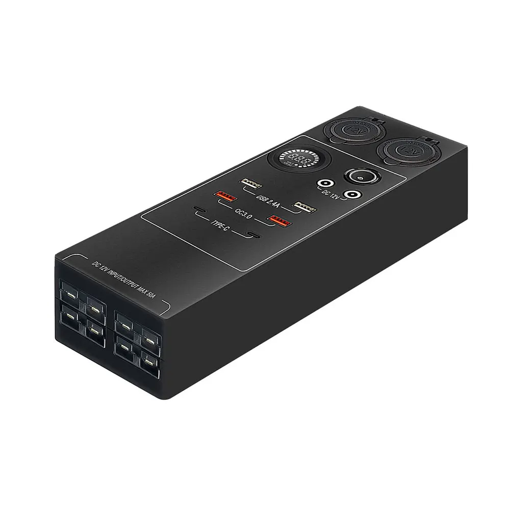 Diy Van Life 12V Accessories 24V Battery Switch Control Eu Dc Control Hub Enclosure Lifepo 12V Power Distribution Box