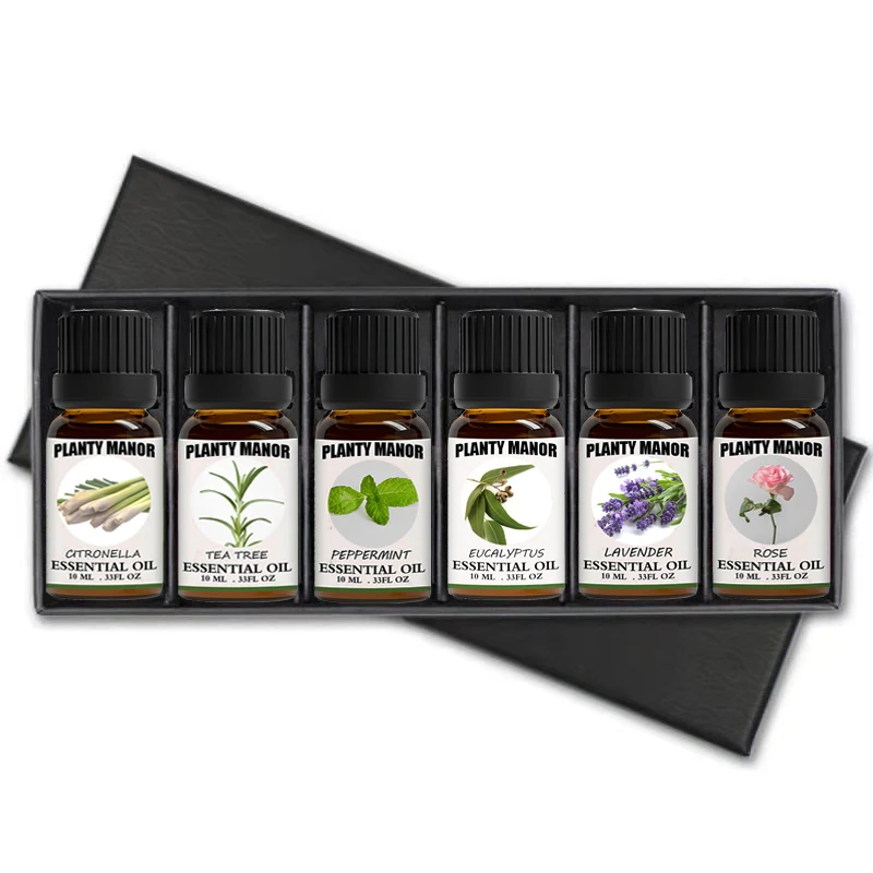

Hot Selling Aromatherapy Gift Set 6/10 ml Natura Essencial Essential Oils for skin care