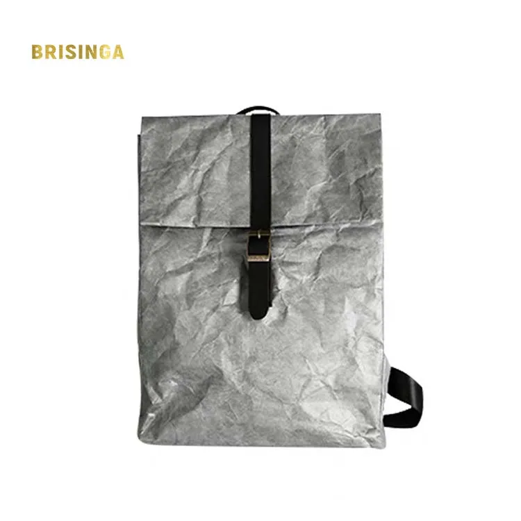 

white kraft paper bag custom print paper bag backpack waterproof, Brown