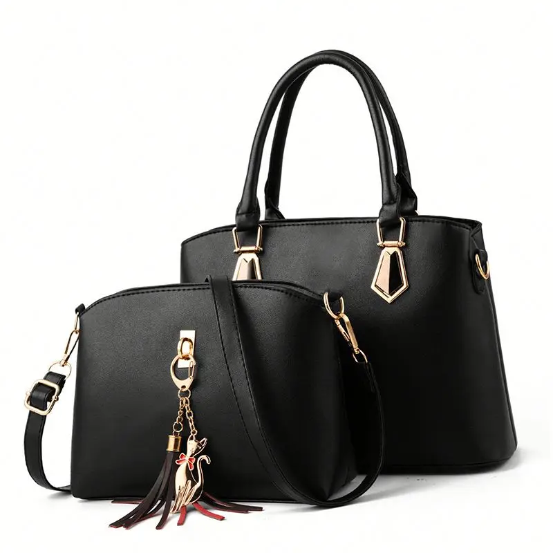 

Fashion Shoulder Messenger Bag Pu Leather Composite Bag Ladies Handbag For Women Set 2 Pcs Handbags Set