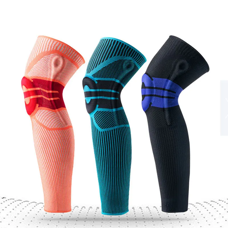 

Elastic Silicon Padded Basketball Knee Pads Support Patella Brace Kneepad for Fitness Gear Volleyball Sport Protector Bandage