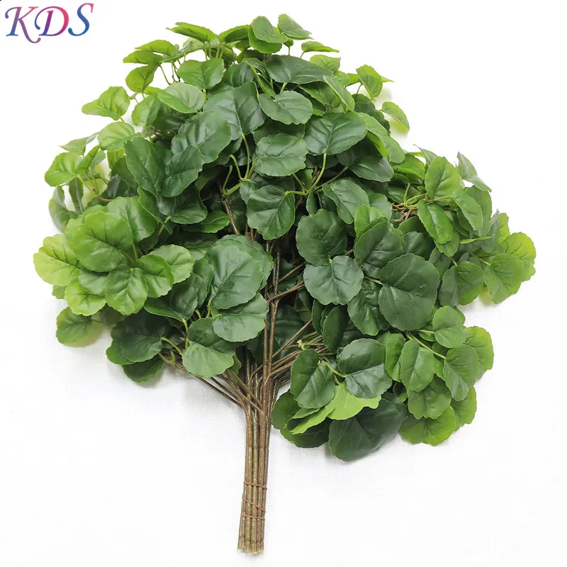 Artificial Tree Branches And Leaves Plastic Maple Leaf Green Banyan Tree Artificial Leaves For