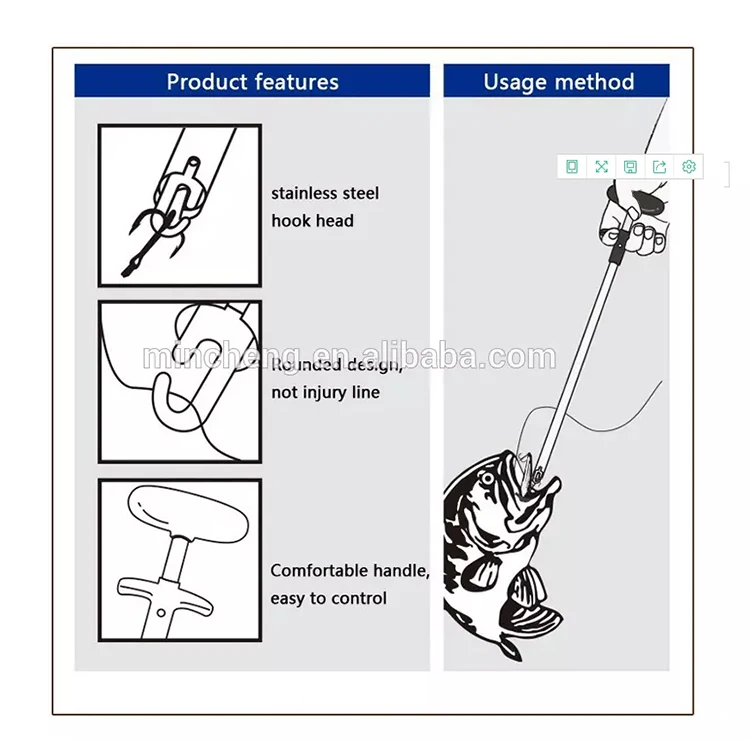 2020 New Amazon Trend Fishing Carp Accessory Fishhook Remover Tools Fish Hook Remover Squeeze Tool