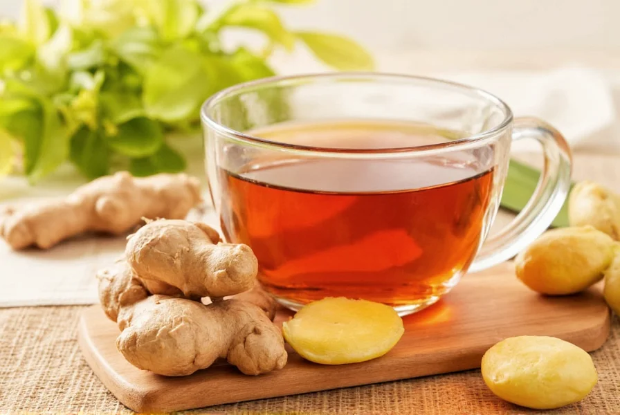 Comparison of natural remedies for GERD including ginger tea, aloe vera, and chamomile