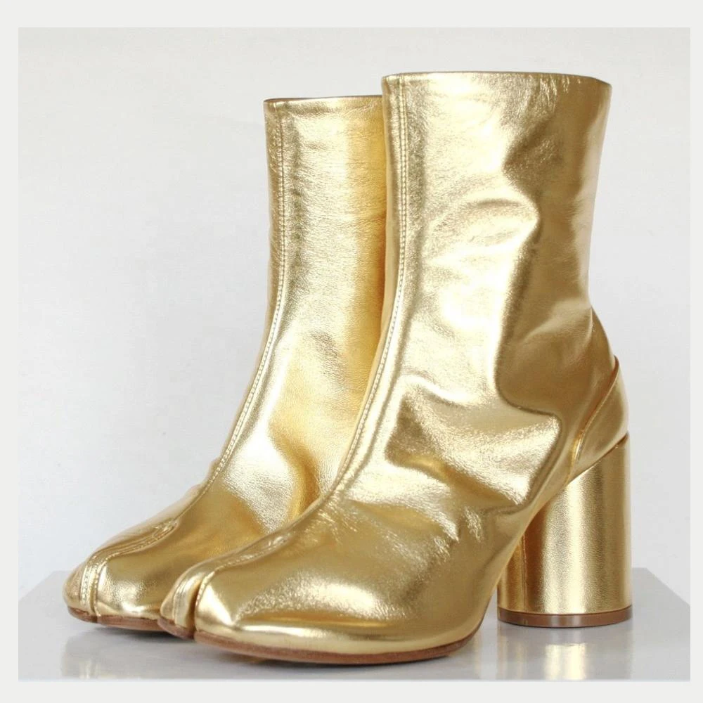 

Hotsale Sheepskin Genuine Leather Tabi Shoes Fashion Boots for Women and Ladies