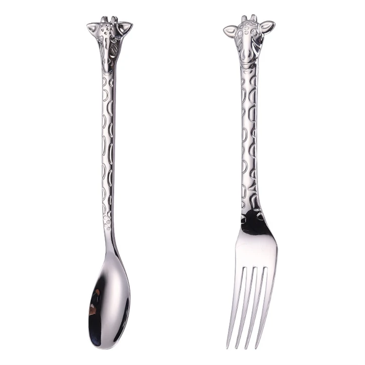 

Creative Giraffe Style Stainless Steel Bar Kit Coffee Stirring Bar Spoon, Pictures show